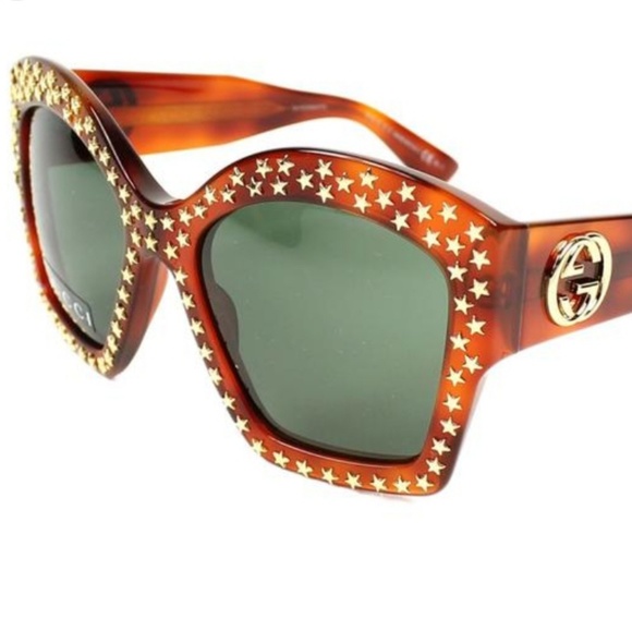 🔥LAST ONE🔥NIB GUCCI STAR STUDDED SUNGLASSES - Picture 4 of 8